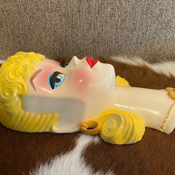 RARE! Barbie Clay Art Ceramic Mattel Barbie Doll Head Face Mask 1989 Wall Art - Picture 4 of 9